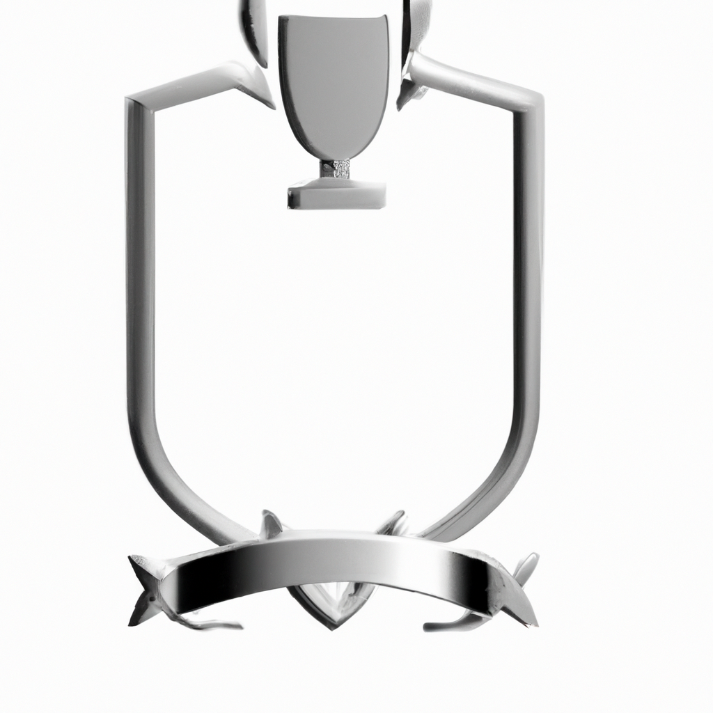 Minimal shield icon logo representing an editorial board in grey